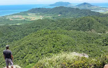 The view from the top of Nosoko Mappe Mountain during Ishigaki hiking tour