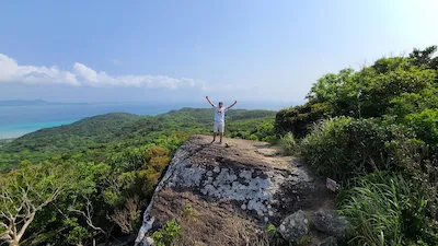 Celebrating the magical moment of reaching to the top